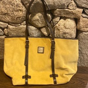 Dooney and bourke suede tote